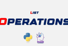 عملیات روی لیستها در پایتون