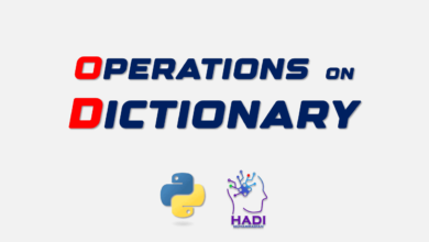 عملیات روی دیکشنریها در پایتون