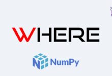 تابع where در NumPy