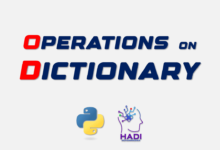 عملیات روی دیکشنریها در پایتون